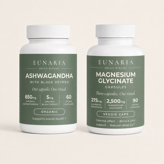 Eunaria Calm Power Bundle - Magnesium Glycinate and Pure Ashwagandha